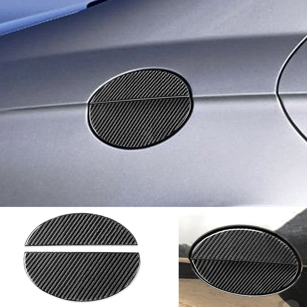 Carbon Fiber Door Gas Cap Fuel Filler Tank Cover for Benz CLS Class C219 2004-09