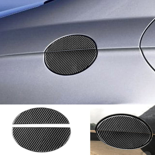 Carbon Fiber Door Gas Cap Fuel Filler Tank Cover for Benz CLS Class C219 2004-09