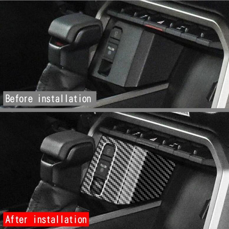 Carbon Fiber Electronic Handbrake Frame Cover Trim for Toyota Sequoia 2023 2024