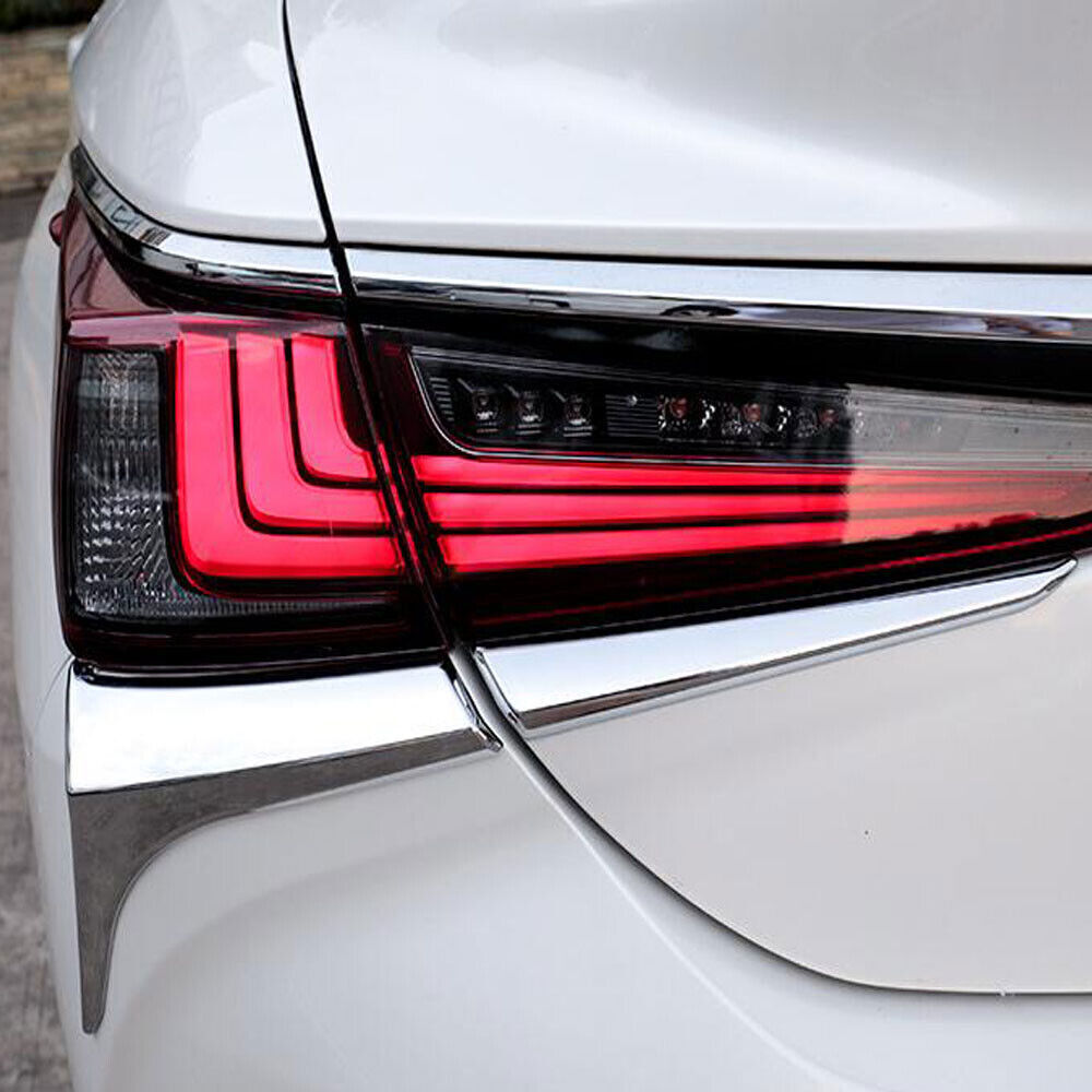4x for Lexus ES250 300h 350 2019-2023 Chrome Rear Tail Light Lamp Trim Cover Set