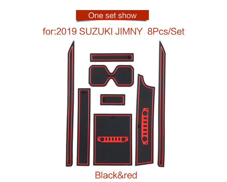 Anti-Slip Gate Slot Cup Mat for Suzuki for Jimny 2019 -2022 Car Door Pad Accessories