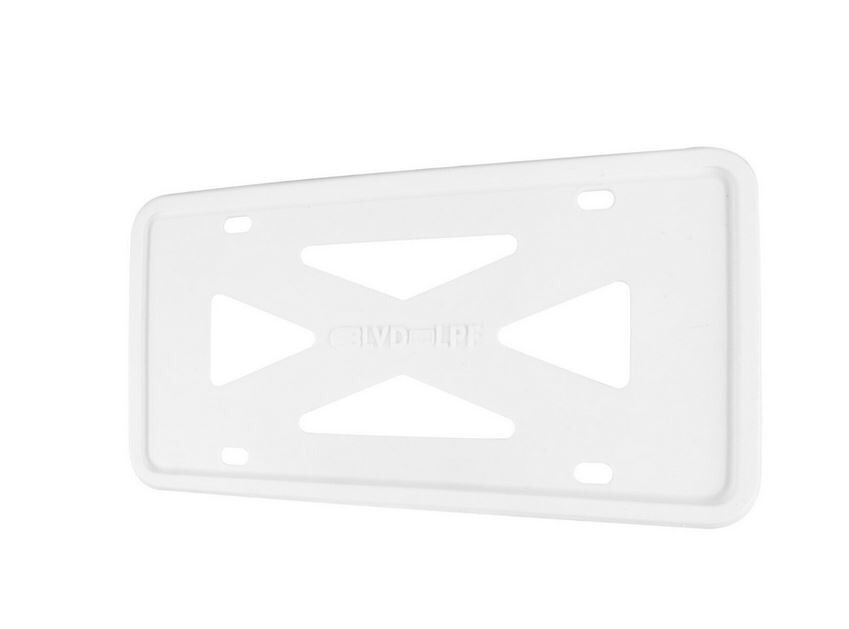 1 piece of white silicone car license plate frame cover cap for trunk suitable for Dodge