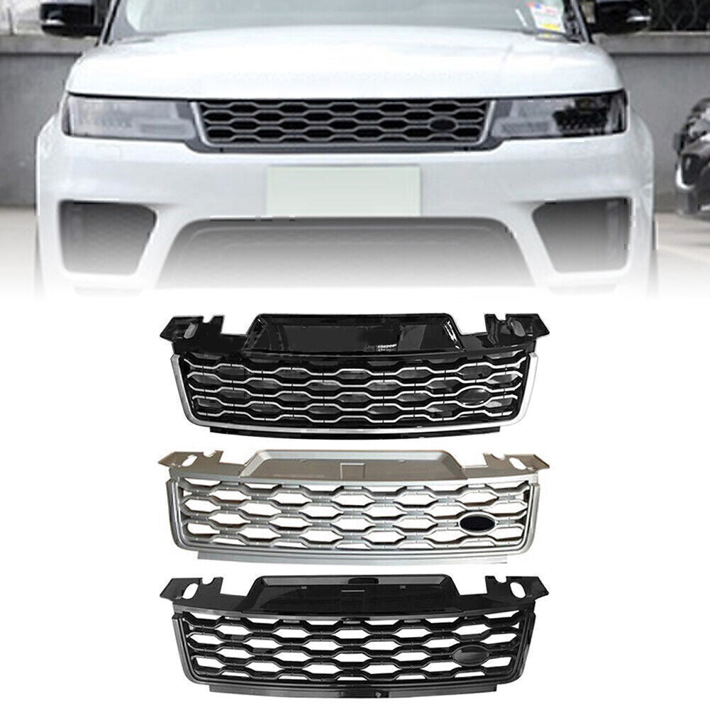 Front Bumper Grille Upper Mesh Grill Replacement Fit for Range Rover Sport 2018-2021