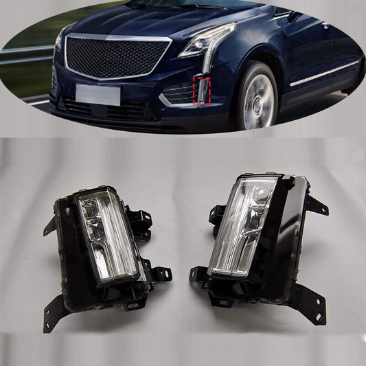 Set Of 2 LED Front Bumper Fog Driving Light Replace for Cadillac XT5 2017-2020