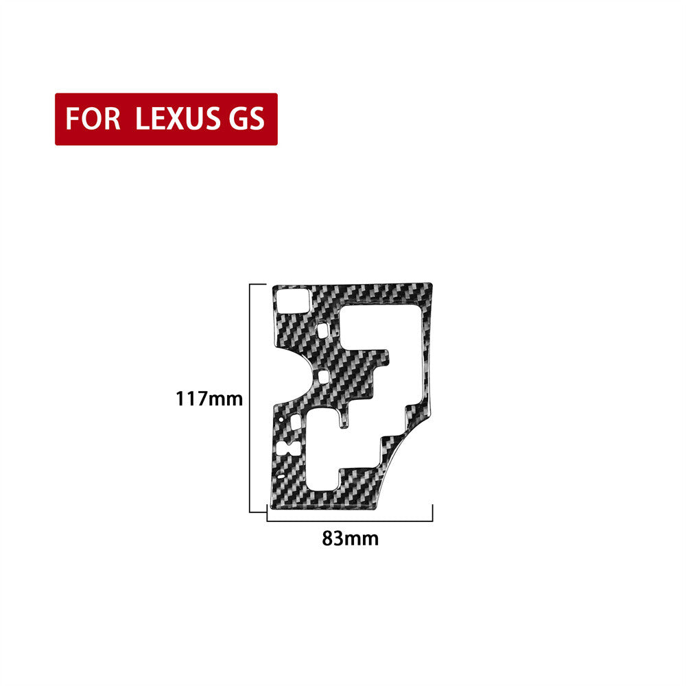 For Luxus GS 2006-2011 Carbon Fiber Interior Console Gear Shift Panel Trim Cover