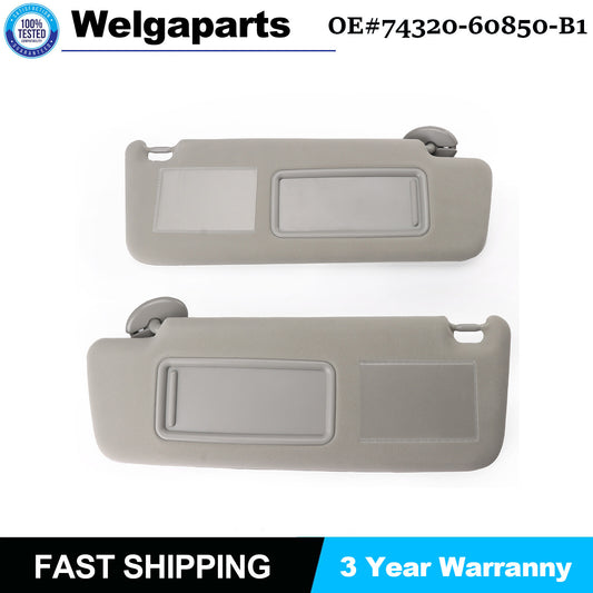 1 Pair New for Toyota Prado TRJ120 RZJ120 KZJ120 KDJ/GRJ120 Left+Right Sun Visor