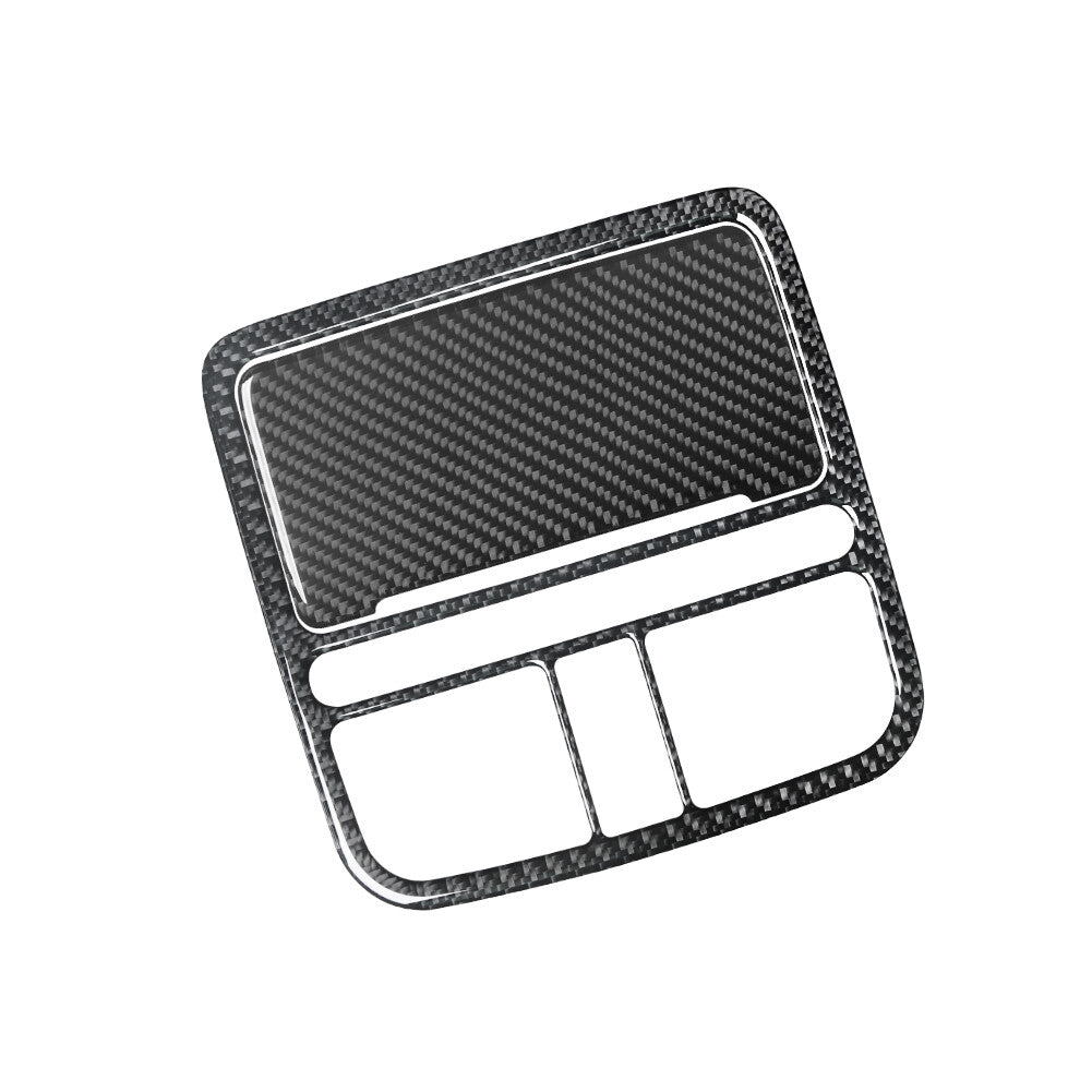 2Pcs Carbon Fiber Overhead Console Panel Cover Trim for Hyundai Azera 2006-2011