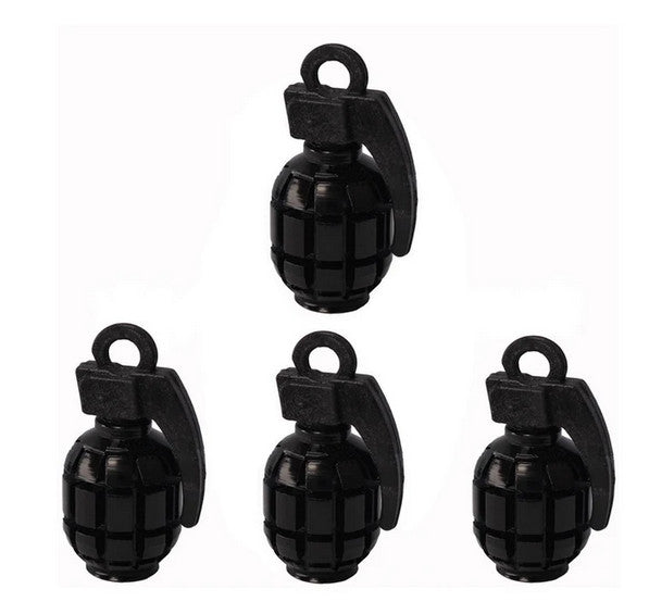 4-piece car tire valve cover rod air dust cover dustproof black stud for Mitsubishi