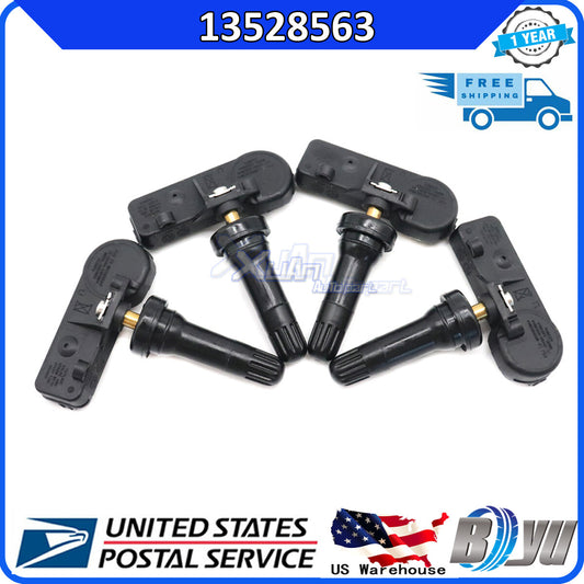 13528563 Set of 4 Tire Pressure Sensors TPMS For 2019-2021 Silverado for Sierra 1500