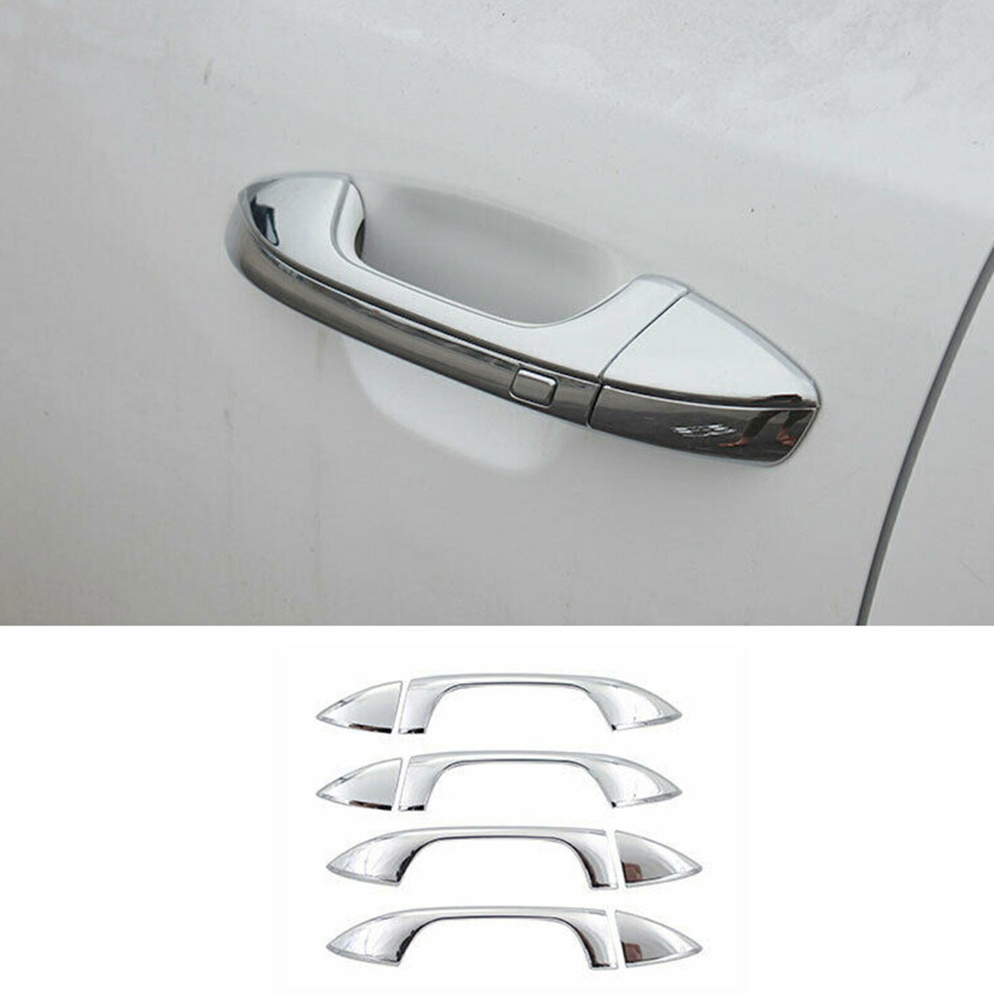 8X ABS Silver Side Door Handle Bowl Protect Cover Trim for Kia Optima K5 16-2020