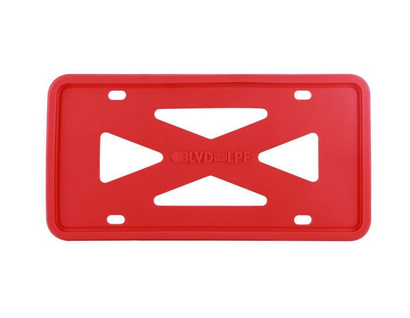 Car license plate frame cover cap rear boot red silicone for Chevrolet