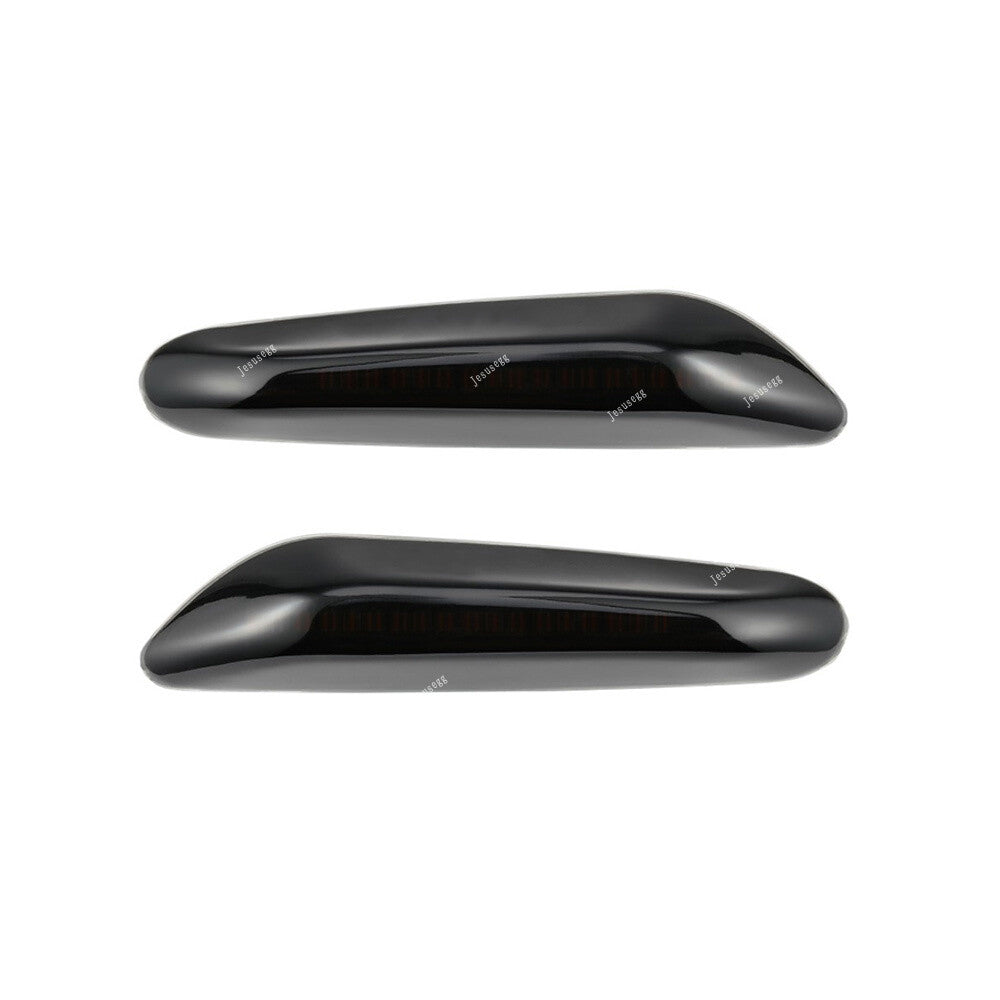 Qty 2 Smoked Lens LED Front Bumper Side Marker Lights Fit for BMW 1 3 5 X Series