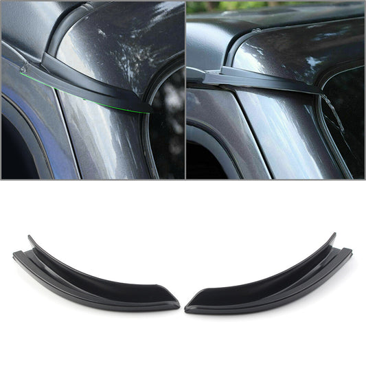 Water Rain Gutter Extension Trim for Jeep for Wrangler JL 2018 - 2021 Car Auto 2pcs