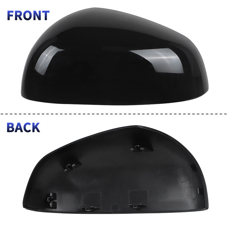 Left Driver Side Wing Mirror Cover Cap Glossy Black for Smart Fortwo 2015-2024