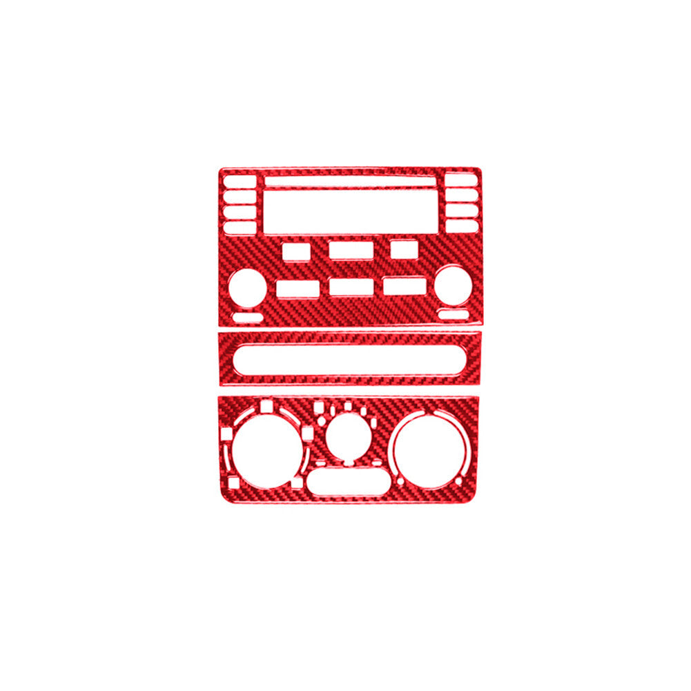 Red Carbon Fiber Center Control Button Trim TypeA for Chevrolet COBALT 2005-2010