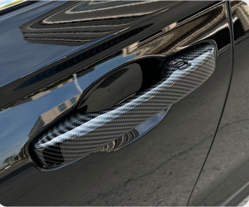 Carbon Fiber Outer 4-Door Handle Cover Trim ABS for Honda HR-V [US] 2023-2024