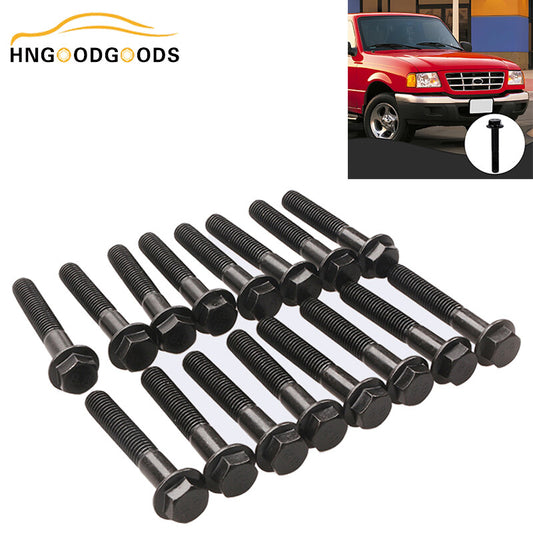 16x Exhaust Manifold Flange Bolt and Screw Kit for Ford F250 and F350 7.3L Diesel Engines