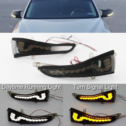 LED Mirror Sequential Signal Light Fog Light Fit for Infiniti Q50 Q60 2014-2022
