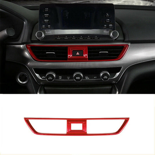 for Honda Accord 10Th 2018-2022 Red Central Console Air Outlet Vent Frame Trim