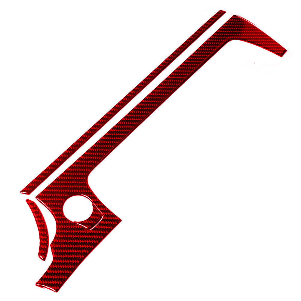 Red Carbon Fiber Center Air Vent Outlet Frame Cover Trim for BMW 6Series F12 F13