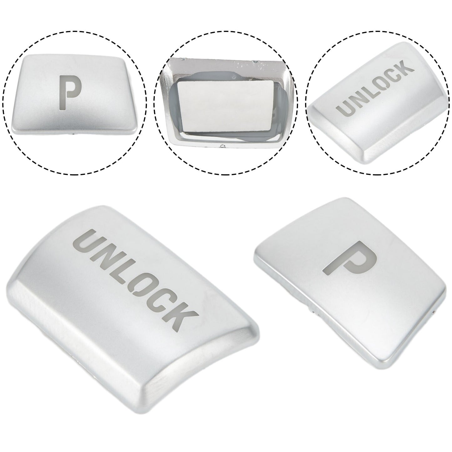 Gear Shift Knob PUNLOCK Button-Cover Trim For X6 E70 E71 X3 1 2 3 4 5 7