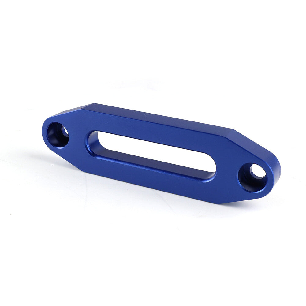 Blue Hawse Fairlead for Synthetic Winch Rope Cable Lead Guide ATV Blue Aluminum