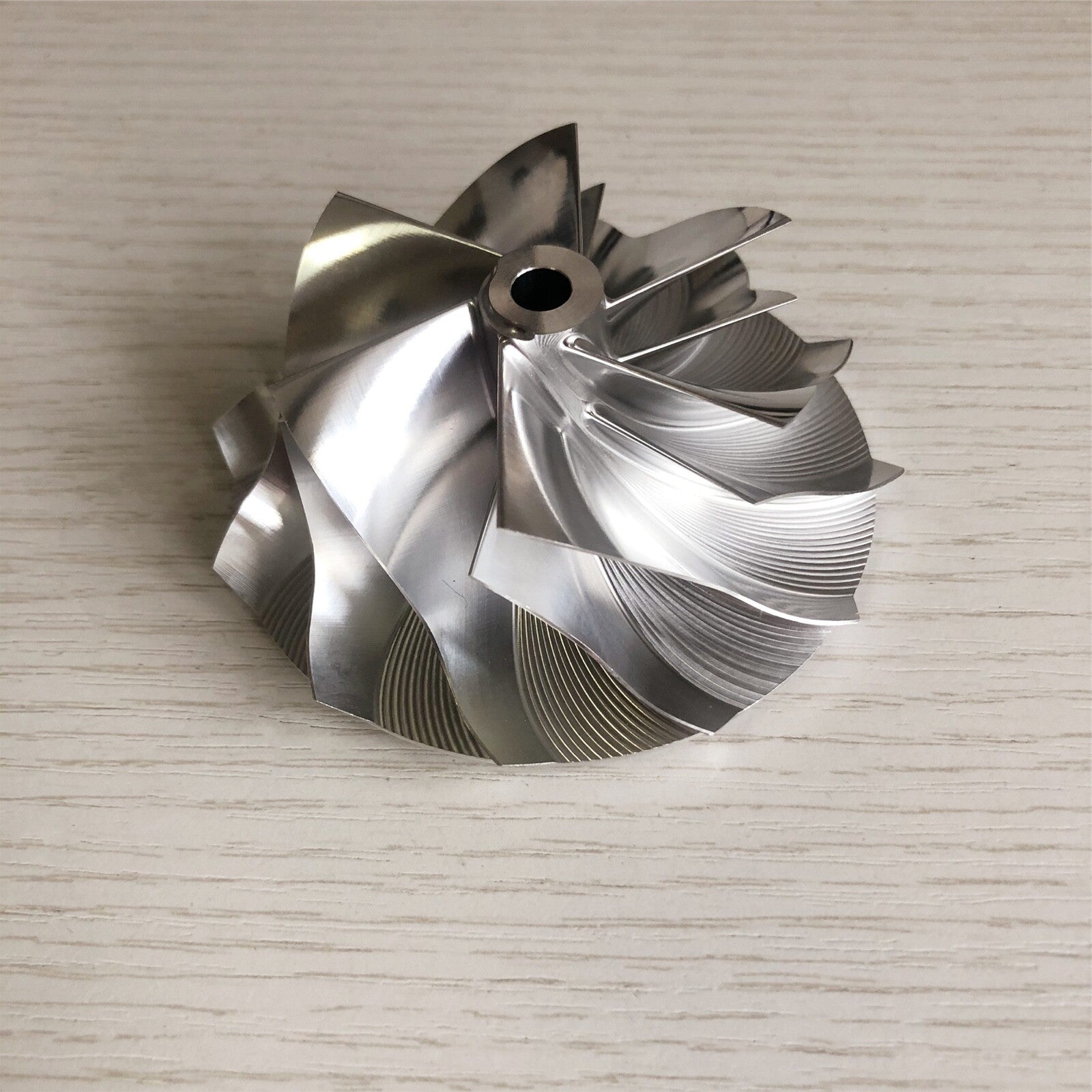 TD05H 61.33/82.00 mm 6+6 Blade Performance Aluminum 2618/Burnt Compressor Wheel