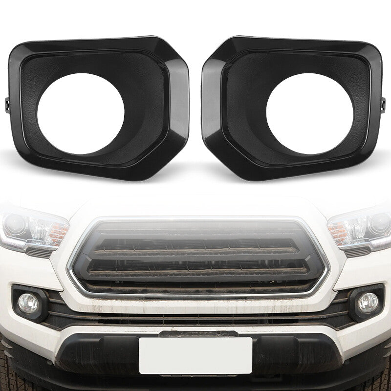 Bumper Fog Light Cover Bezel Guard Left Right Side for Toyota Tacoma 2016-2023