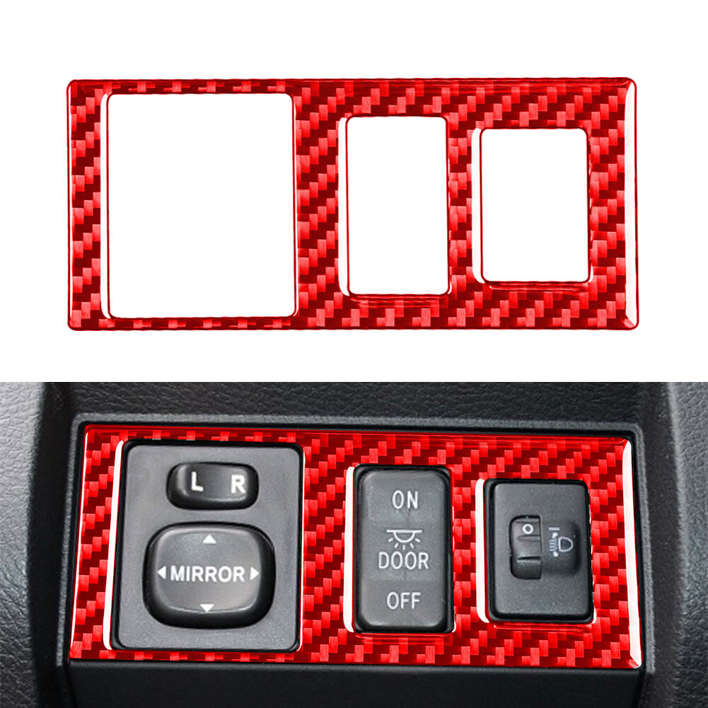 for Toyota Tundra 2014-2021 Carbon Fiber Head Light Control Button Cover