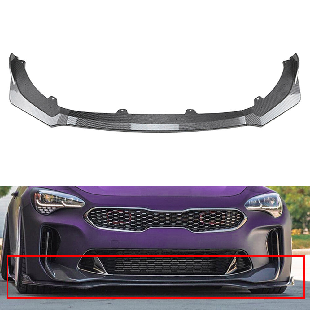 Front Bumper Spoiler Splitter Lip for Kia Stinger GT 2018-2023 2019