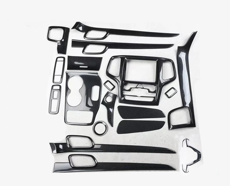 18P Carbon Fiber Interior Kit Cover Trims for Jeep Grand Cherokee 2014-2018 2019