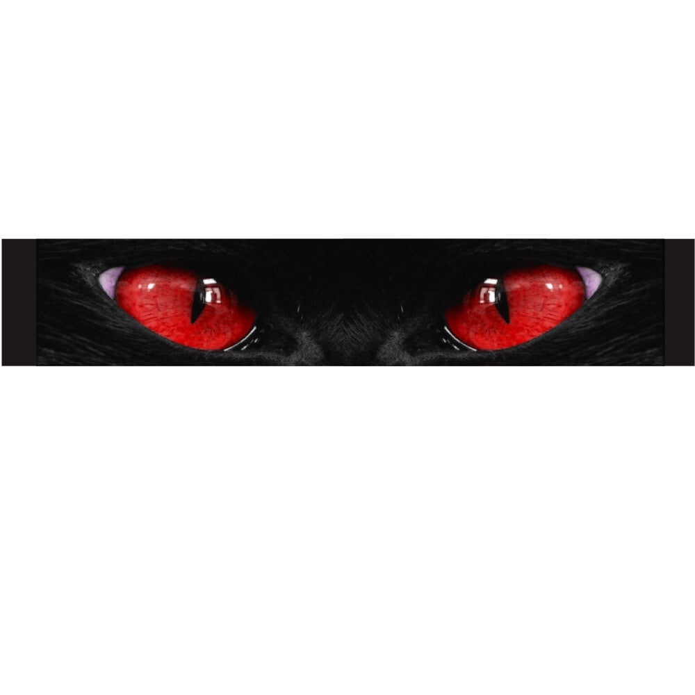 Car Front Windshield Sunshade Decal Window Red Eye Cat Sticker Waterproof