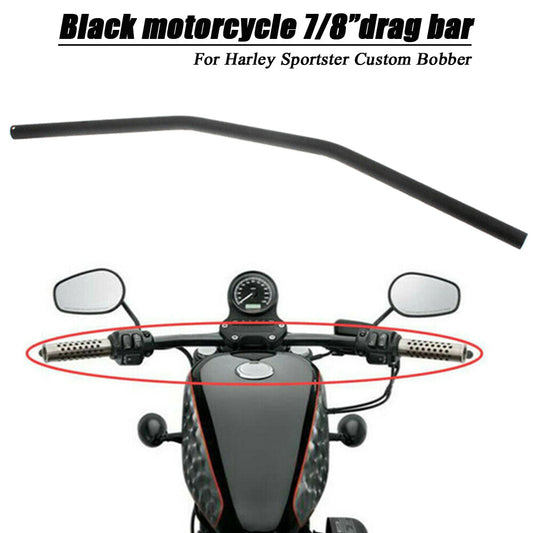 Motorcycle Zero Drag Bar Handlebars 7/8' 22mm for Honda for Harley Bobber for Yamaha