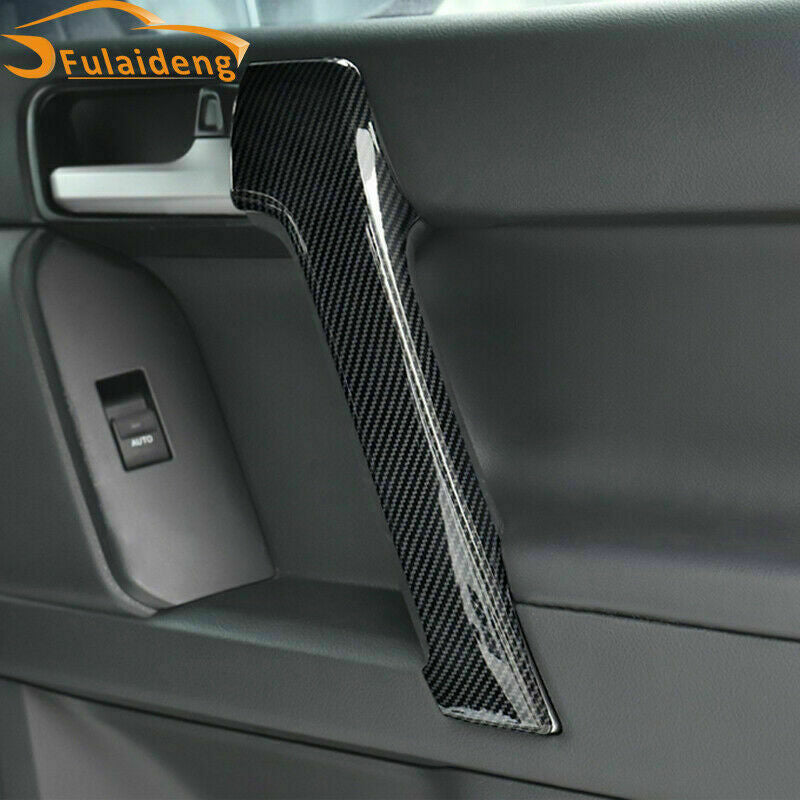 4p for Toyota Prado FJ150 2010-2021 Carbon Fiber Inner Door Armrest Stripe Cover
