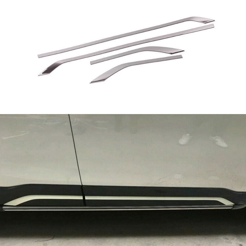 Chrome Car Body Side Overlay Cover Moulding Trim 4for Subaru Forester 2019-2024
