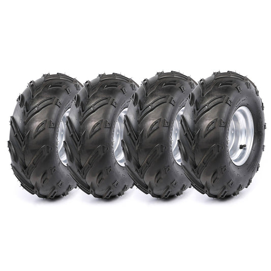 4 Set 16x8-7 Tyre Rim 4 Bolt 7 inch Complete Wheels ATV Go Kart Quad 4 Wheelers