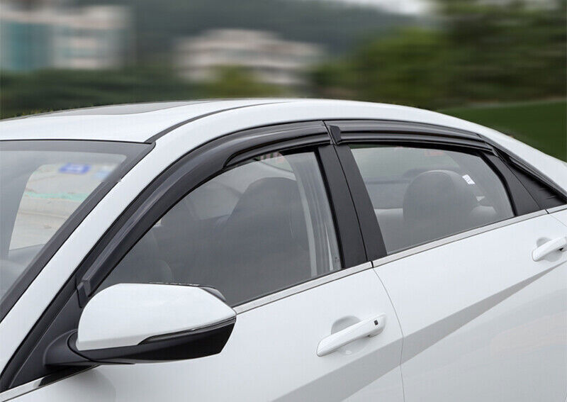 for Hyundai for Elantra 2021-2023 Black Window Visor Vent Sun Shade Rain Guard trim