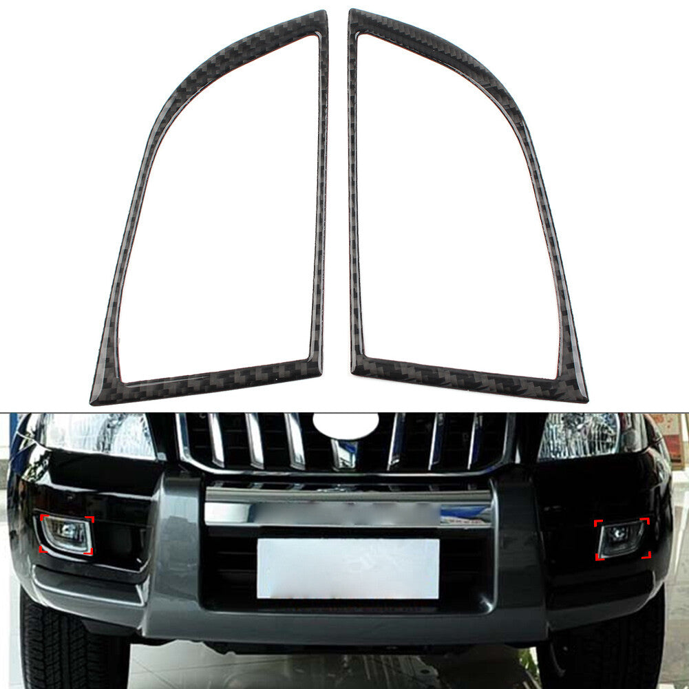2 Pcs Front Fog Lamp Cover Trim for Toyota for Land Cruiser Prado 2003-2009