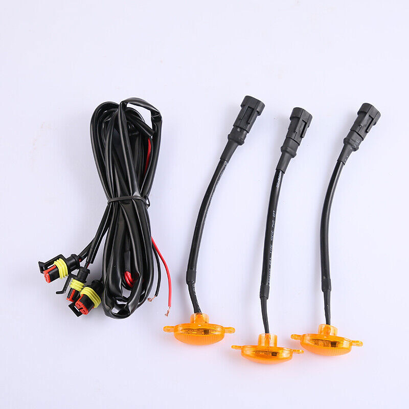 for Toyota Highlander 20-24 yellow Style Front Grill LED Marker Light Kit