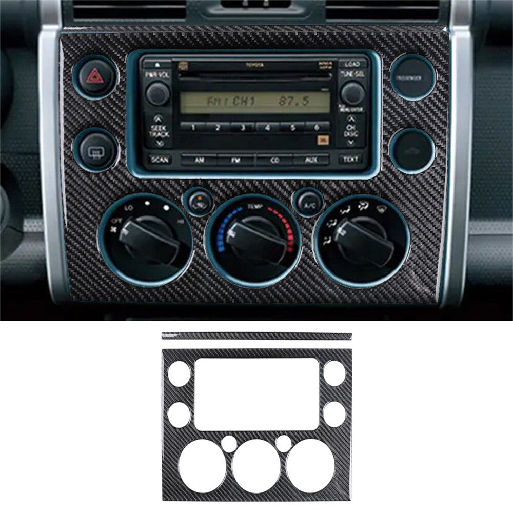 Carbon Fiber Center Console Navigation Screen Trim For Toyot@ FJ Cruiser 2007-21