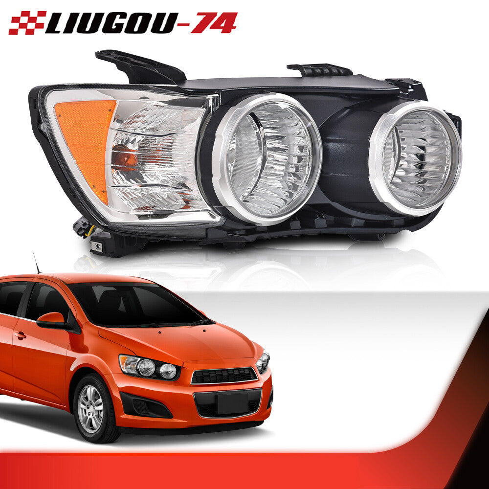 Suitable for 2012-2016 for Chevrolet Sonic Headlights (Chrome) - Right Passenger Side - new