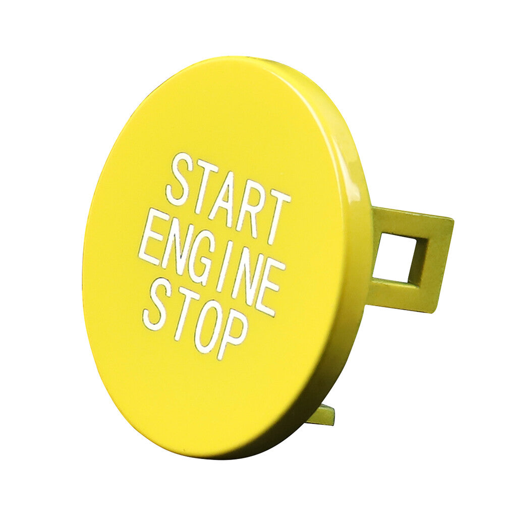 Engine Start Stop Button Switch Cover Trim ABS Fit for BMW 3 8 X Series Yellow