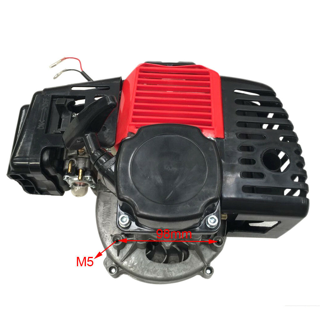 50cc 49cc 2-Step Pull-Start Engine Motor Kit All-Terrain Vehicle Four-Wheel Scooter Pocket Go-Kart