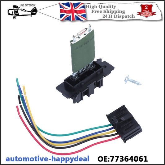 Heater Blower Resistor + Wiring Loom for Citroen for Fiat for Peugeot for Vauxhall Alfa