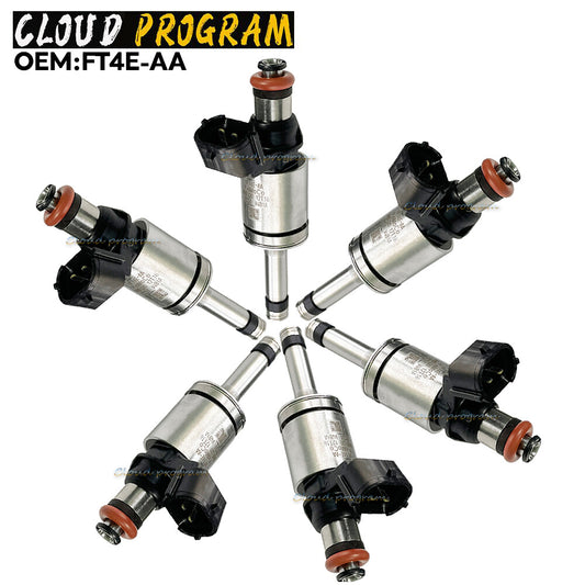 6PCS FT4E-AA Fuel Injectors For 15-2017 for Ford F-150 2.7L 3.5L V6 Turbo for Lincoln