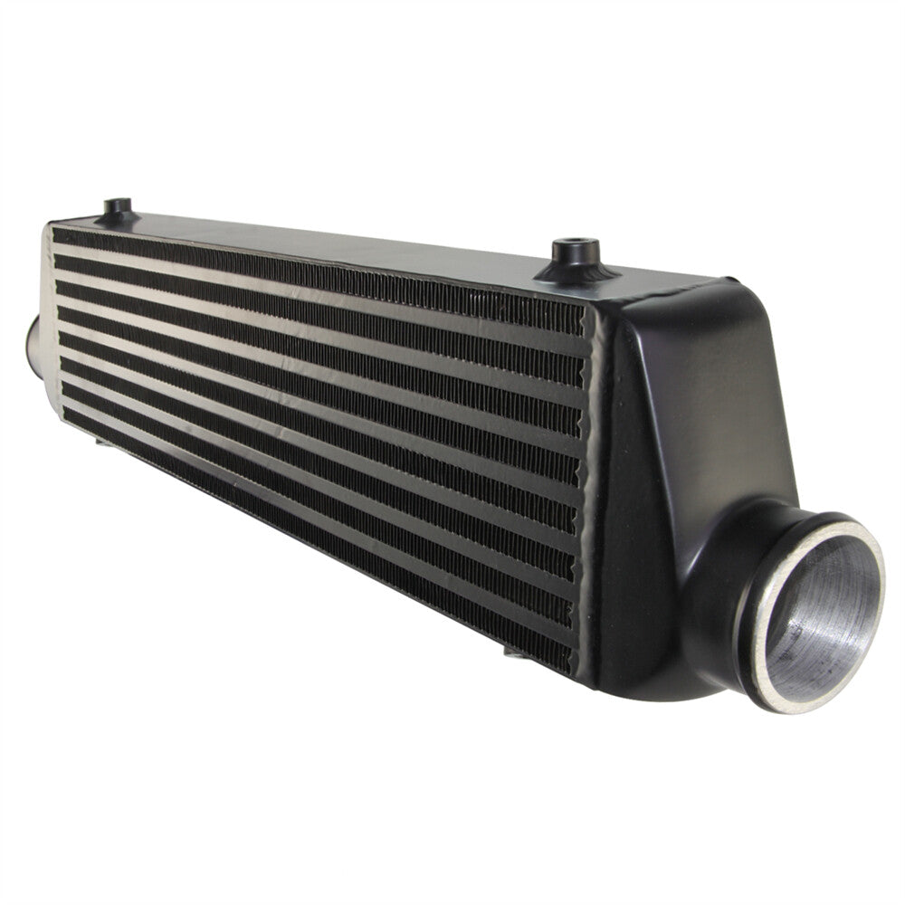 Universal BarPlate Front Mount Intercooler 55014065mm 2.5 In/Outlet Black