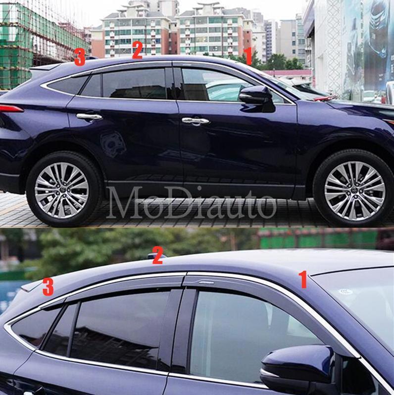 for Toyota Venza 2021-2024 car Window Wind Visors Sun Rain Guard Vent Deflectors