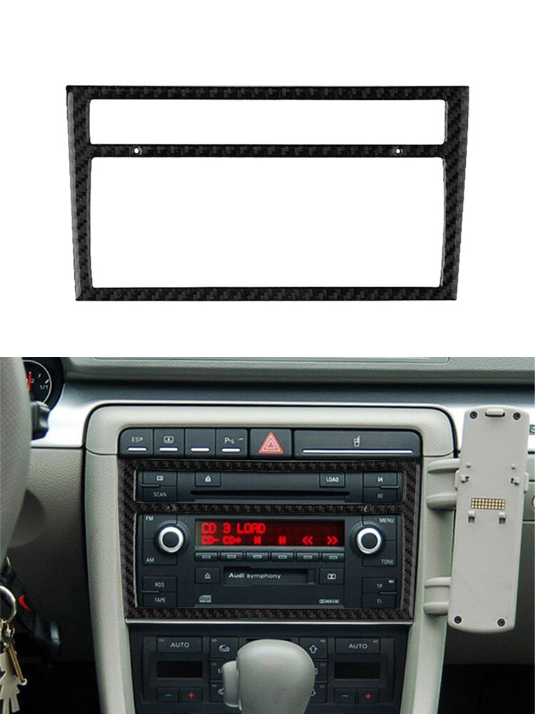 Carbon fiber air conditioning frame trim for Audi A4 S4 2005-2006