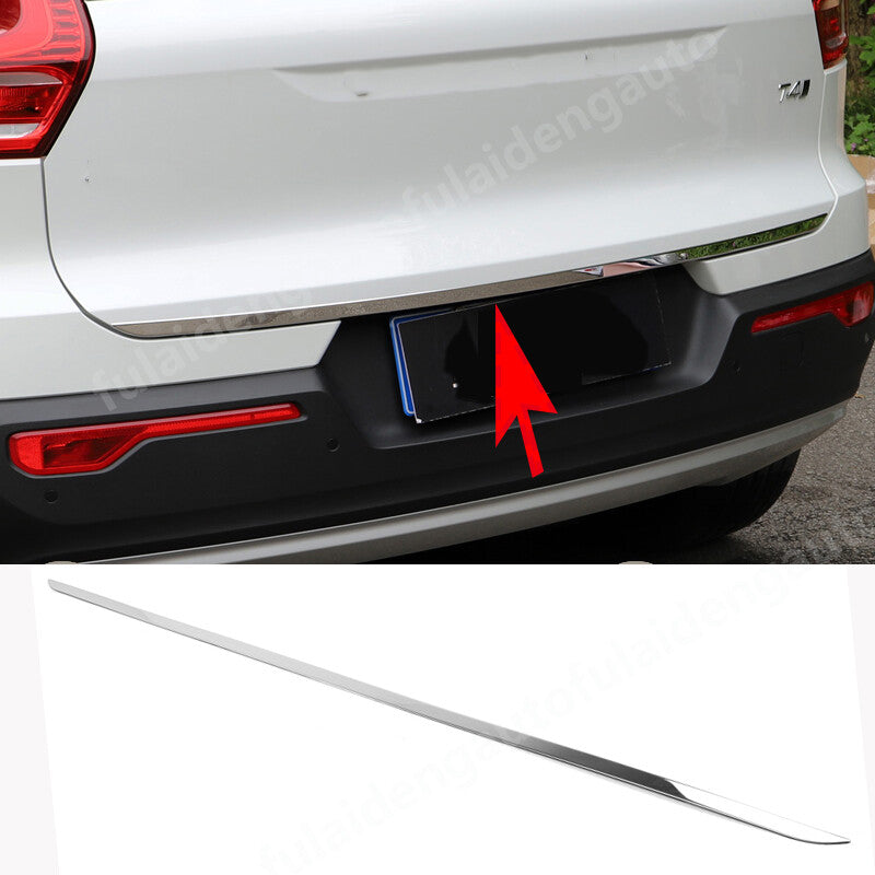 for Volvo XC40 2019-2024 STAINLESS REAR TRUNK TAIL GATE DOOR LID COVER TRIM