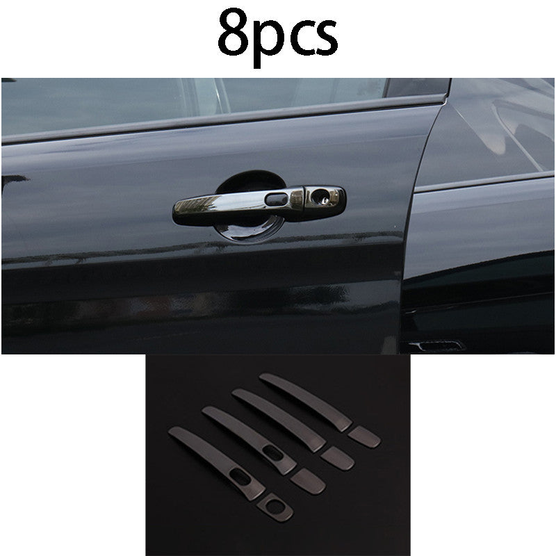for Ford Explorer 2011-2019 Black Stainless External Door Handle Moulding Cover